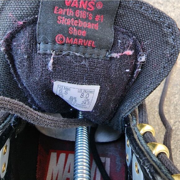 WOMENS - Vans Marvel Black Panther - Womens Shoes - SIZE 8 - Picture 11 of 11